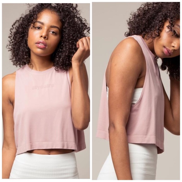 Avocado Tops Nwt Avocado Seamless Go To Cropped Muscle Tank Poshmark